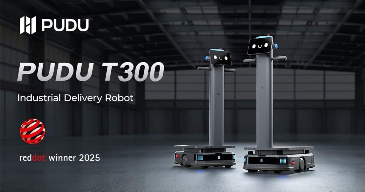 Pudu Robotics' PUDU T300 Honored with Red Dot Award 2025 for Product Design