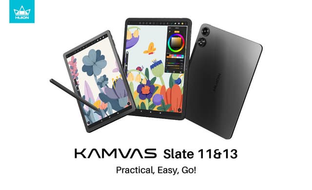 Huion Launches Kamvas Slate 11 & 13: Android Tablets for On-the-Go Creativity
