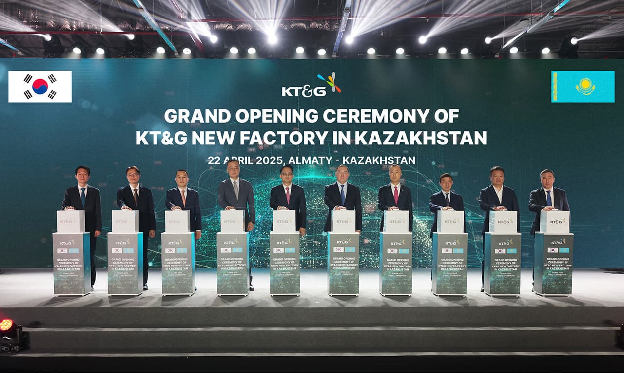 KT&G Establishes Eurasian Export Outpost with Completion of Kazakhstan Factory