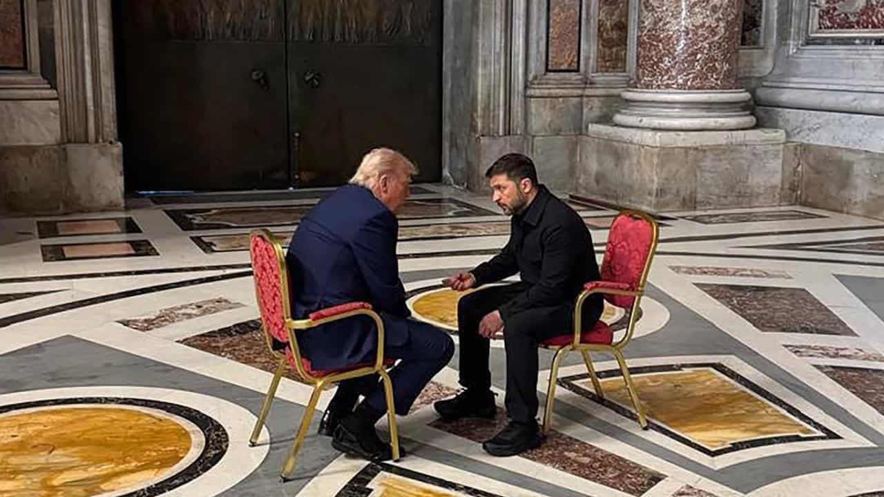 Trump, Zelenskiy hold 'good' talks in Vatican basilica