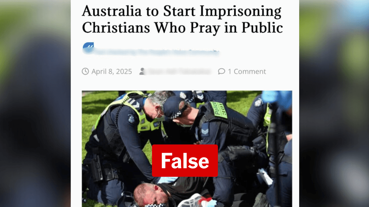 No, Christians can't be jailed for public prayer