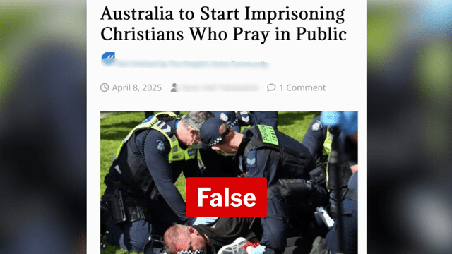 No, Christians can't be jailed for public prayer