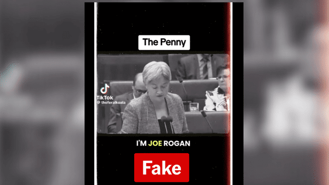 AI-generated Joe Rogan voice attacking Foreign Minister Penny Wong shared online