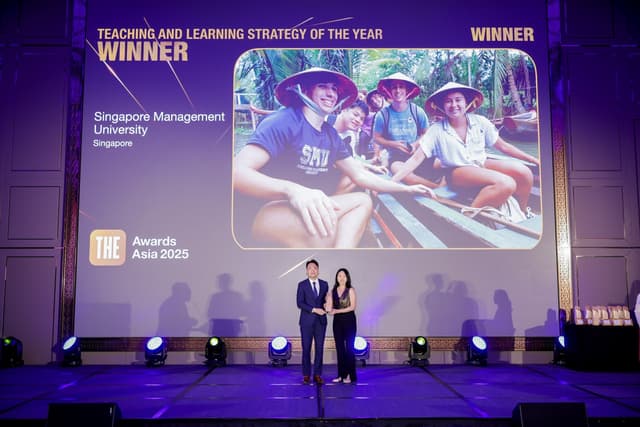 SMU wins prestigious THE Awards Asia 2025 - Teaching & Learning Strategy of the Year