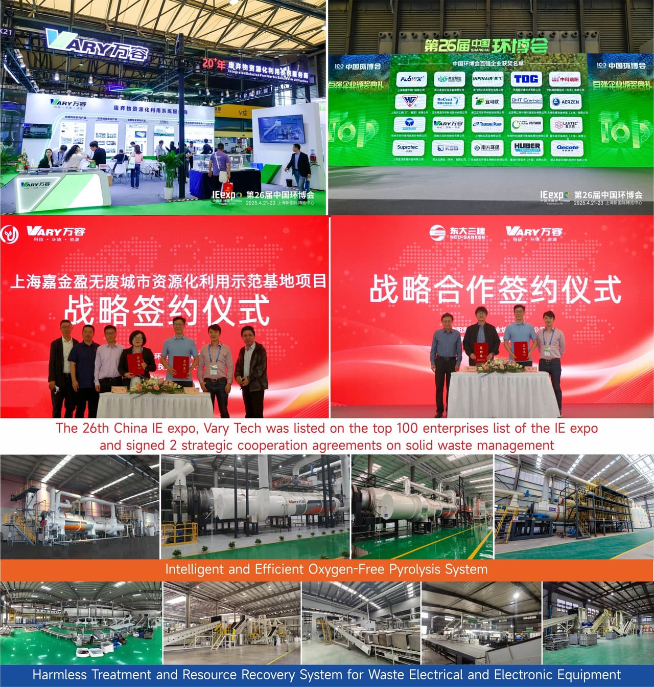 Vary Tech's "Three-Island Model" Shines at IE expo China 2025, Secures Top 100 Ranking and Dual Strategic Partnerships to Lead Circular Economy