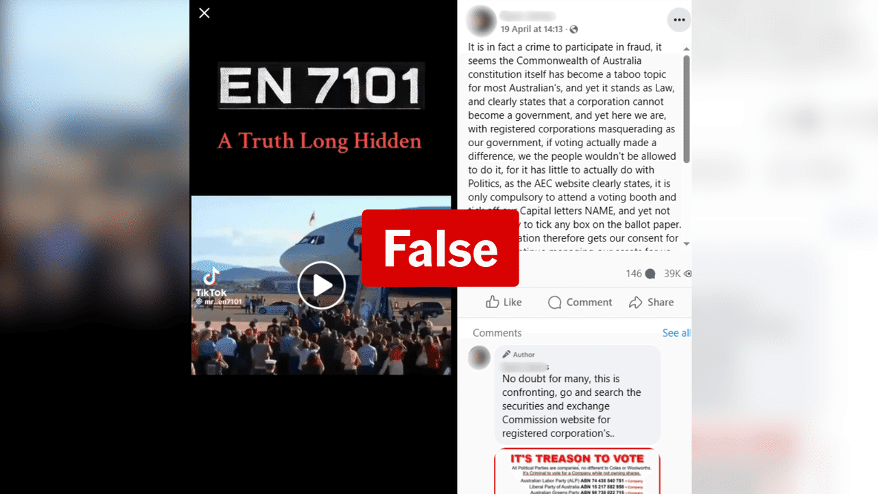 No, voting in Saturday's election isn't an act of fraud