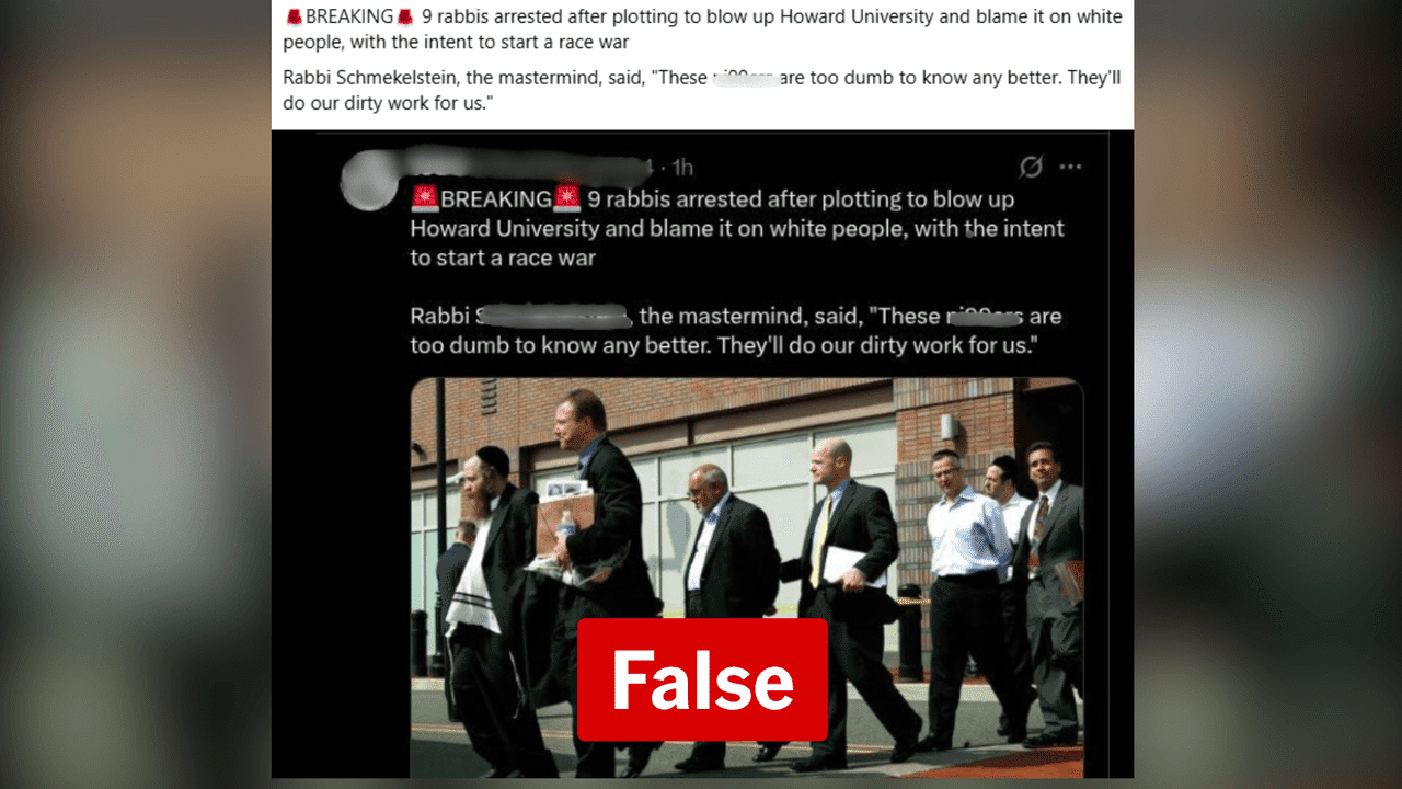 'Rabbi bomb plot' claim is a hoax