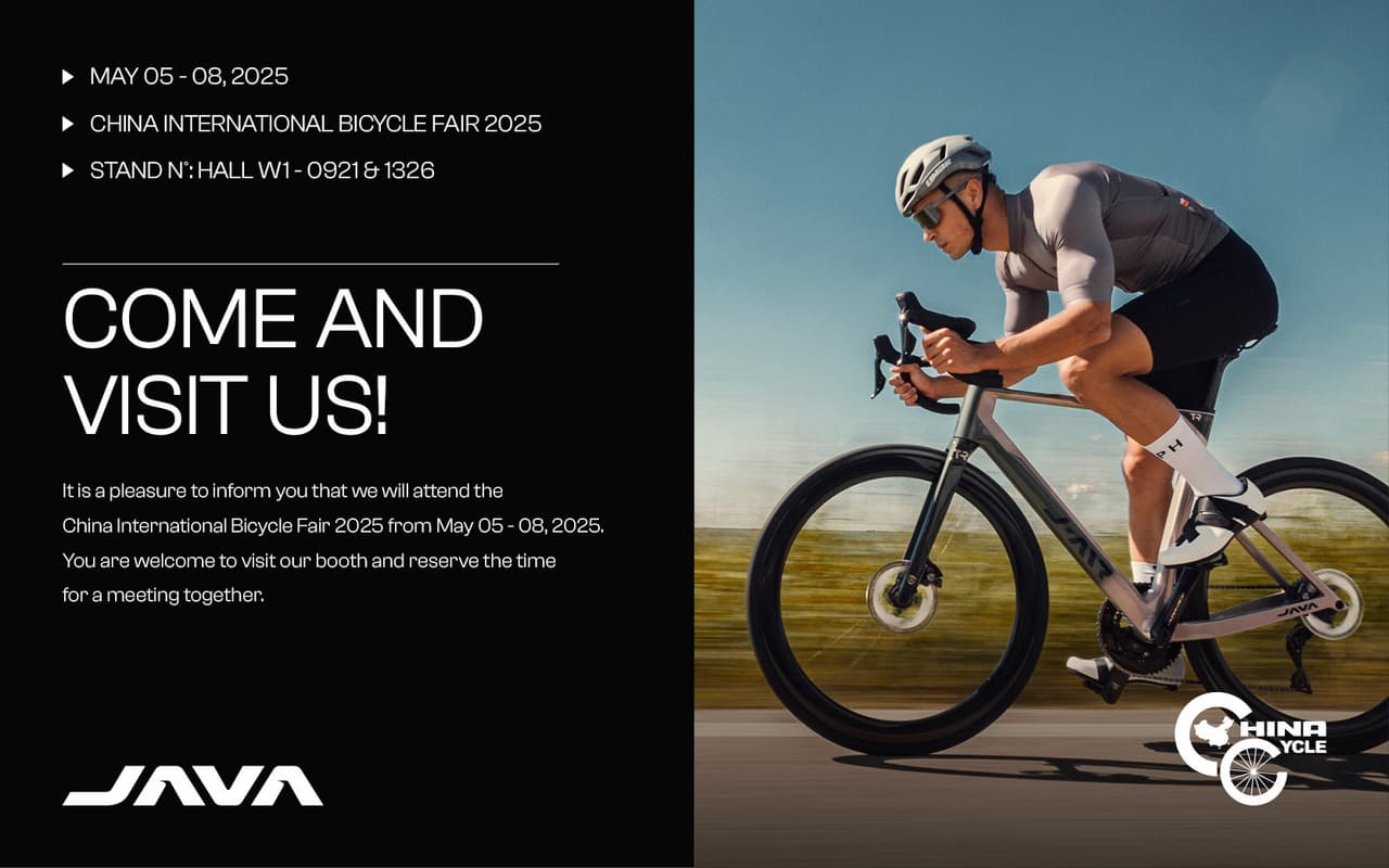 Mark your calendar, Java making a strong entrance to 2025 China International Bicycle Fair