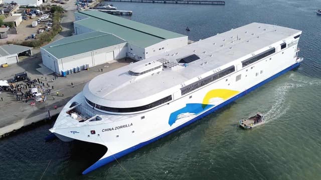 'Big moment': world's largest electric ship launched