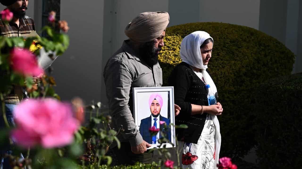 Parents' tearful goodbye after teen's 'senseless' death