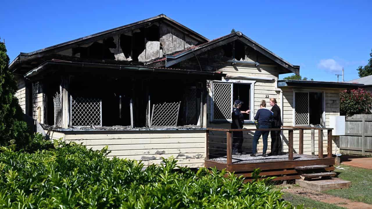 Mum in hospital with three children dead in house fire