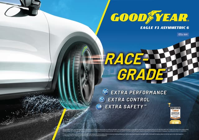 GOODYEAR INTRODUCES RACE GRADE EAGLE F1 ASYMMETRIC 6 SUV TIRES ACROSS ASIA PACIFIC