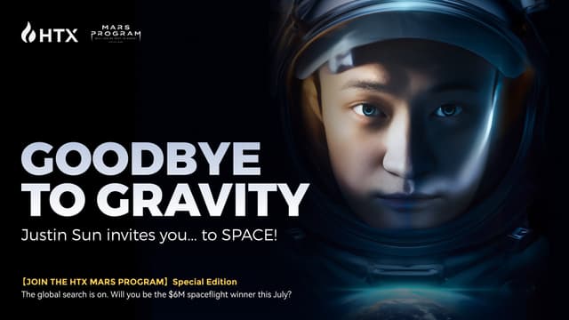 HTX and Justin Sun Launch $6M Mars Program Special Edition, Offering One User a Historic Space Journey