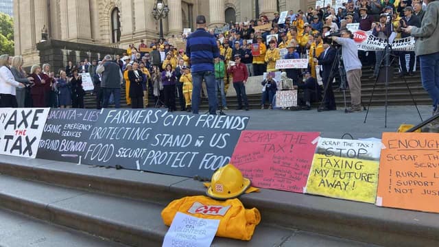 Firefighters, farmers in 11th-hour bid to scuttle levy