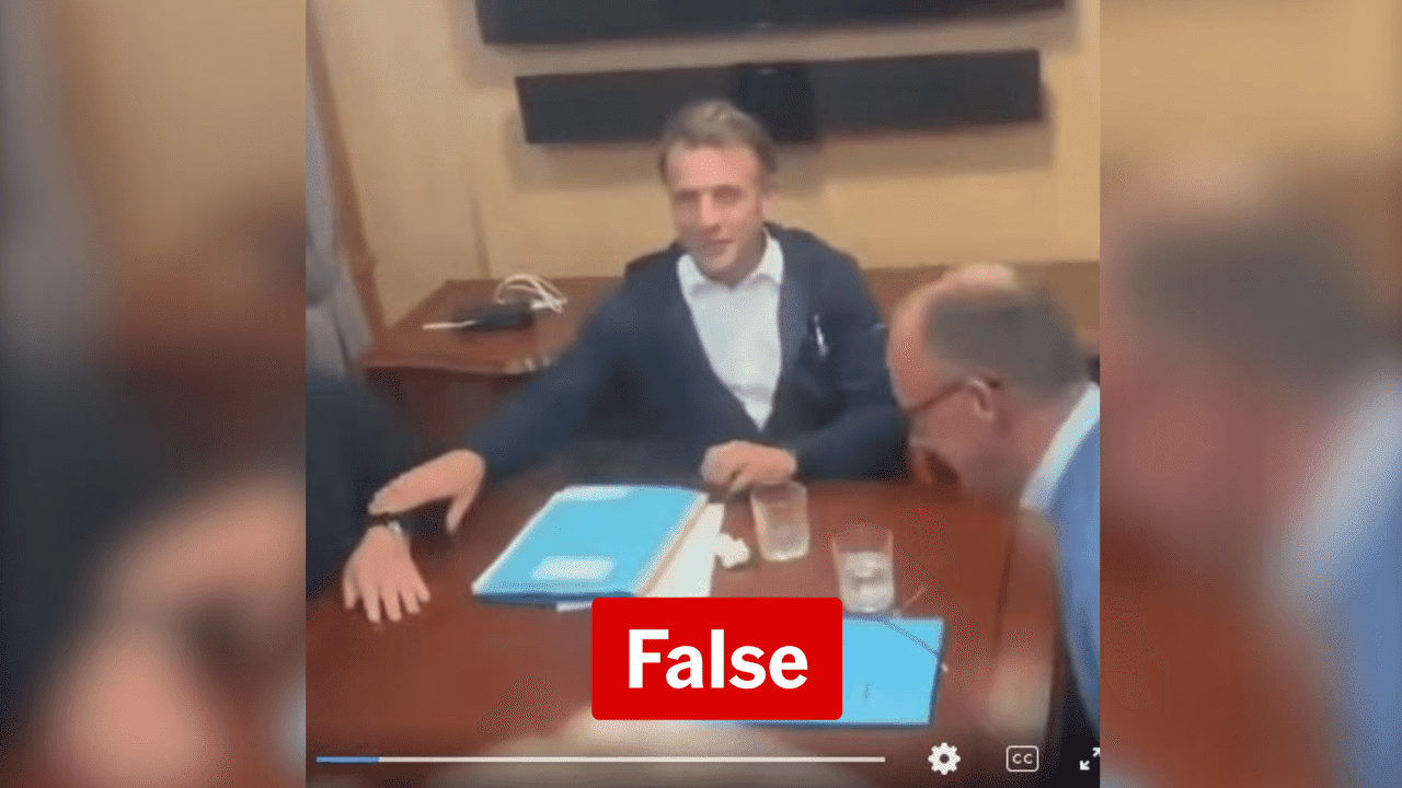 Macron Ukraine train cocaine claim fails sniff test