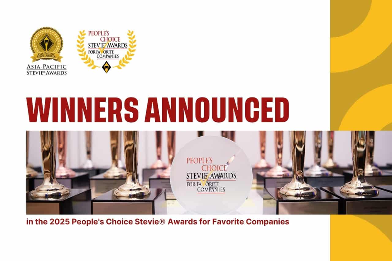 Winners Announced in 2025 People's Choice Stevie® Awards for Favorite Companies in 12th Annual Asia-Pacific Stevie® Awards