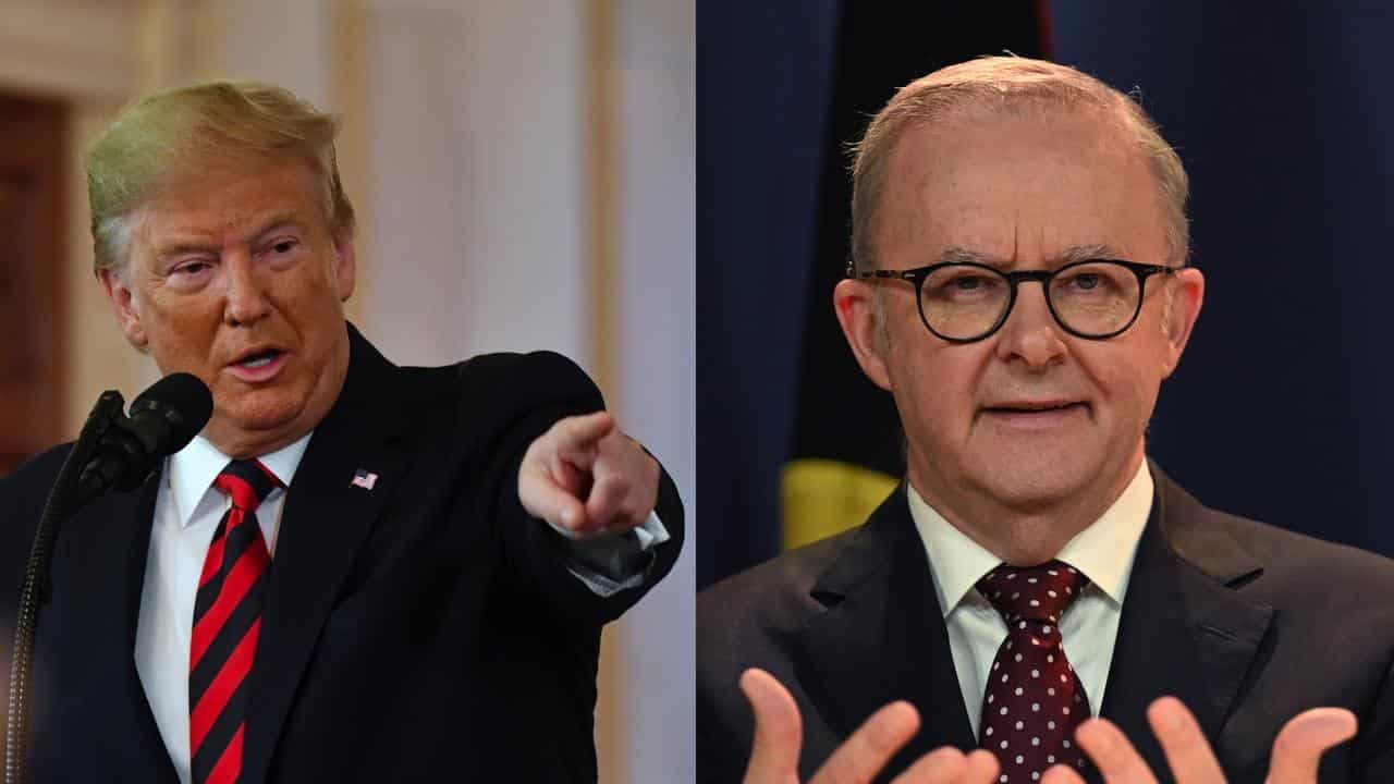 Offensive Trump post on Truth Social about Albanese is a fake