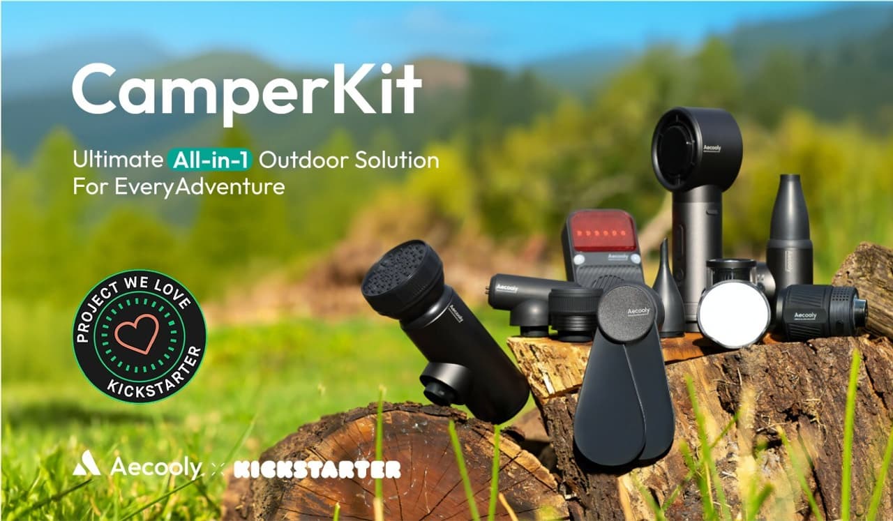 The CamperKit, a Swiss Army Knife of tech gadgets for outdoor activities launches today on Kickstarter