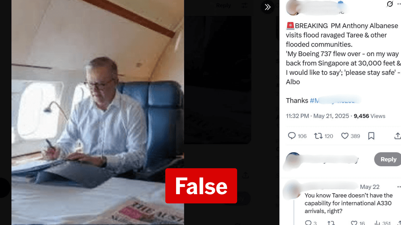 Fake PM quote spreads as he visits flood-hit NSW communities