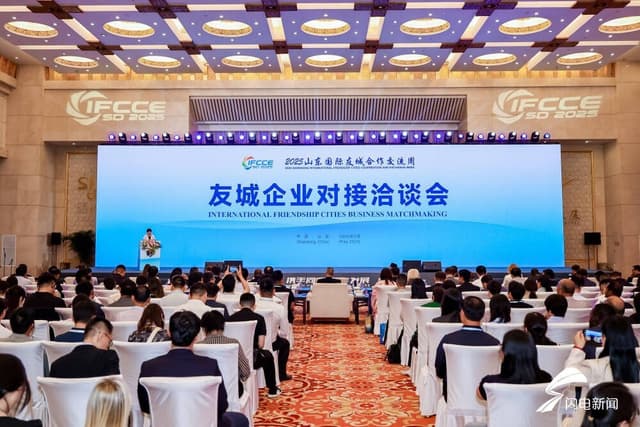 International Friendship Cities Business Matchmaking Fair during "2025 Shandong International Friendship Cities Cooperation and Exchange Week" Held in Jinan