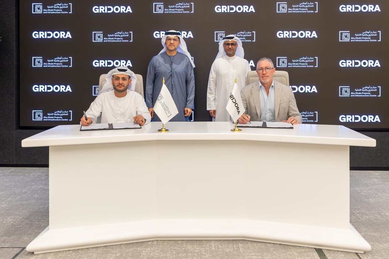 Gridora signs inaugural MoU with Abu Dhabi Projects and Infrastructure Centre to accelerate delivery of transport infrastructure projects worth AED 35 billion