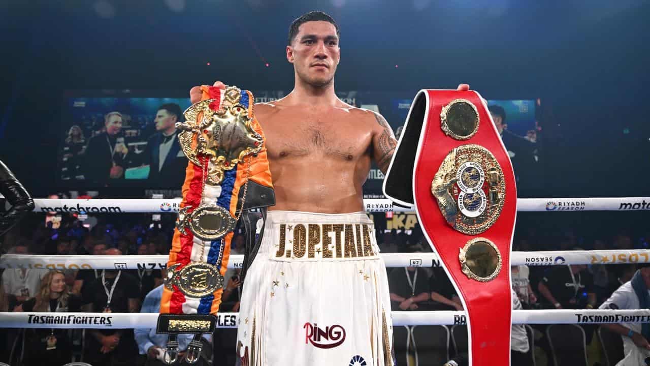 Boxing unification call-out is music to Opetaia's ears