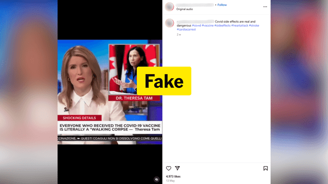 Deepfake video spouting COVID vaccine lies is a product plug