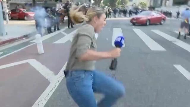 Call for action as Aussie journo hit with rubber bullet