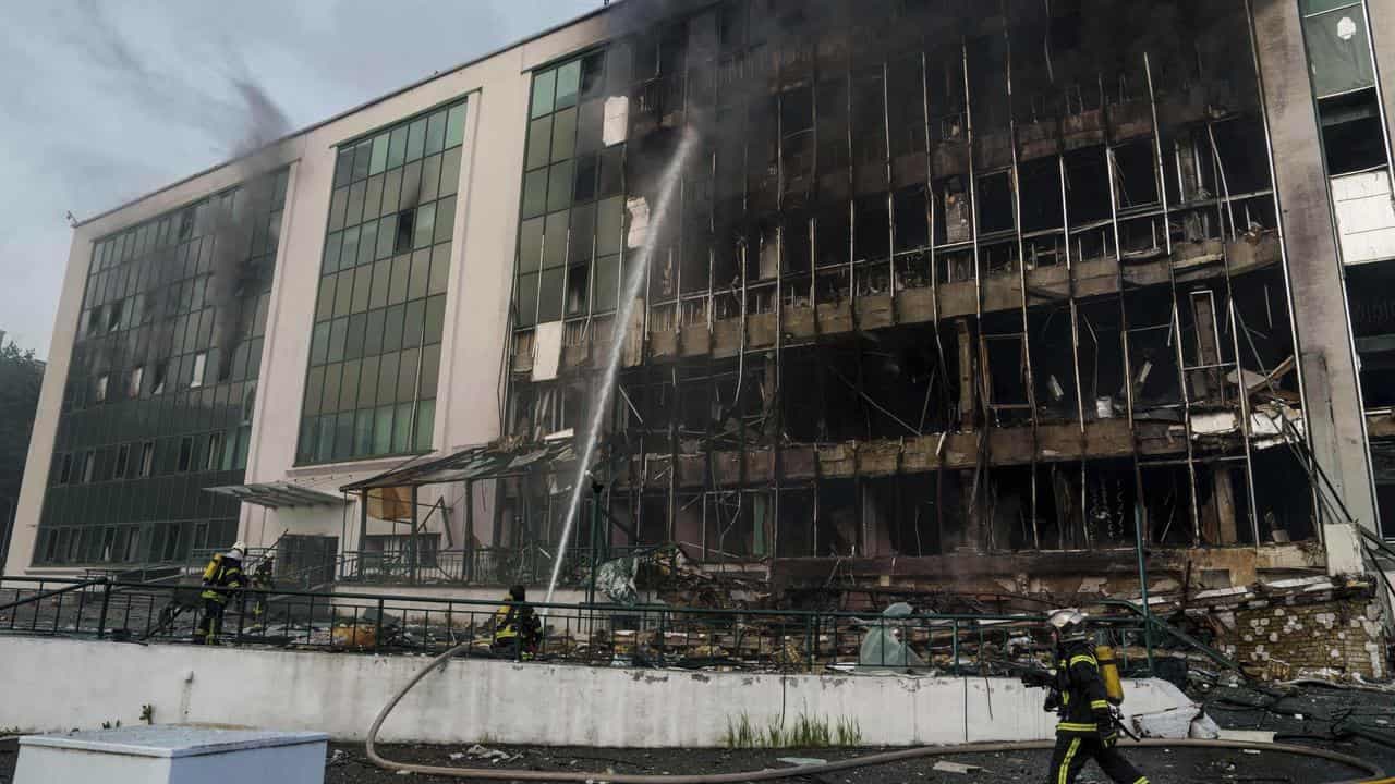 Russia launches another large air attack on Kyiv