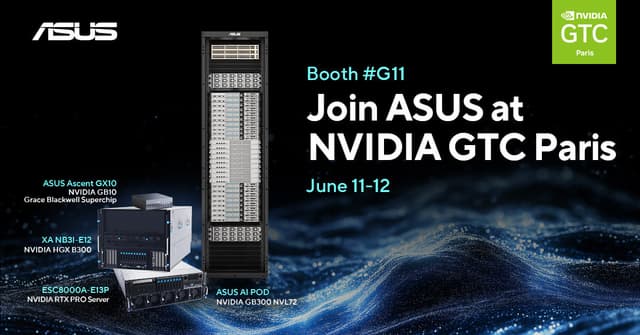 ASUS Announces Key Milestone with Nebius and Showcases NVIDIA GB300 NVL72 System at GTC Paris 2025