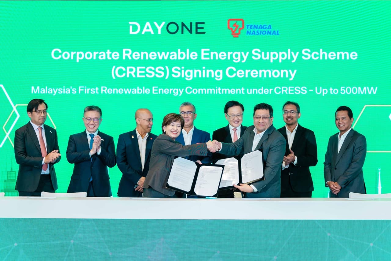 DayOne Signs Landmark CRESS Agreement with TNB to Secure Up to 500MW of Renewable Energy