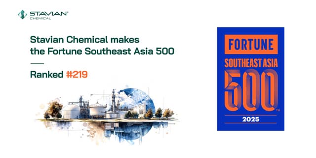 Stavian Chemical Named to 2025 Fortune Southeast Asia 500 List
