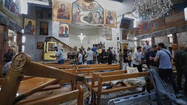 Suicide bombing at Damascus church kills at least 15