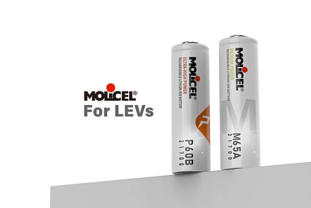 Molicel Launches INR-21700-M65A and INR-21700-P60B, Pioneering Market Leading Power for E-bikes and light electric vehicles