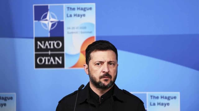 Trump meets Zelenskiy, says Putin 'has to end' war