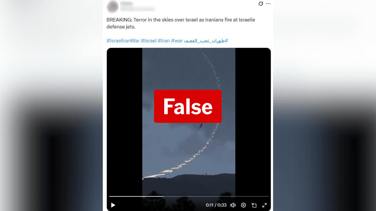 Video game footage passed off as Iran-Israel conflict