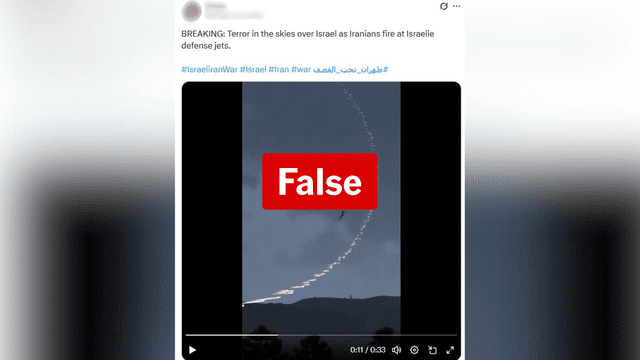 Video game footage passed off as Iran-Israel conflict