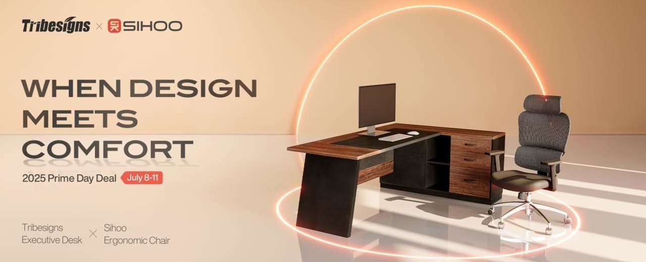Tribesigns and Sihoo Unveil Co-Branded Furniture Promotions to Elevate Home Office Working Experience on Prime Day
