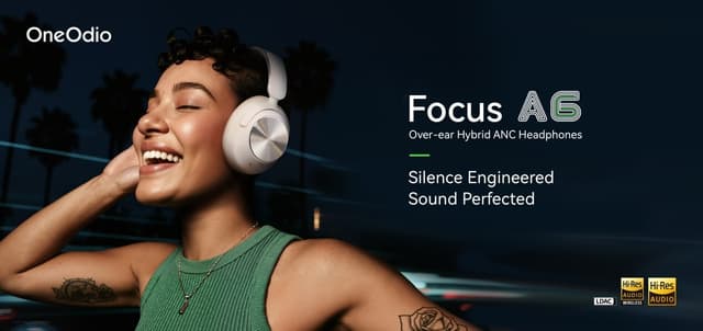 OneOdio Unveils Focus A6: Latest ANC Headphones with CNC-Milled Aviation-grade Aluminum Alloy CD Patterns