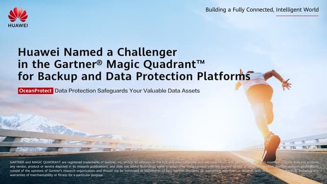 Huawei Named a Challenger in Gartner® Magic Quadrant™ for Backup and Data Protection Platforms