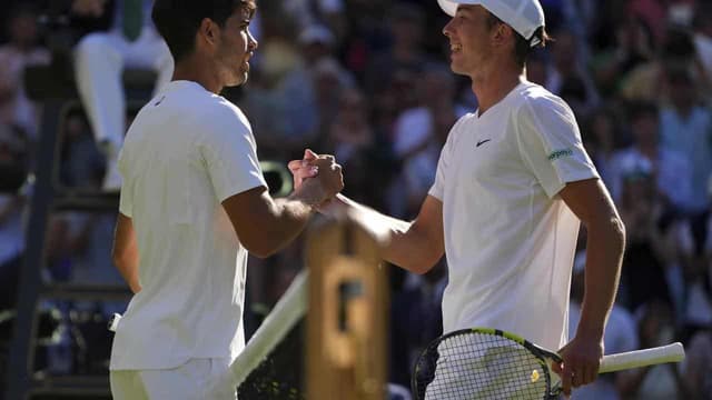 Student's Wimbledon fairytale over as ace serves lesson