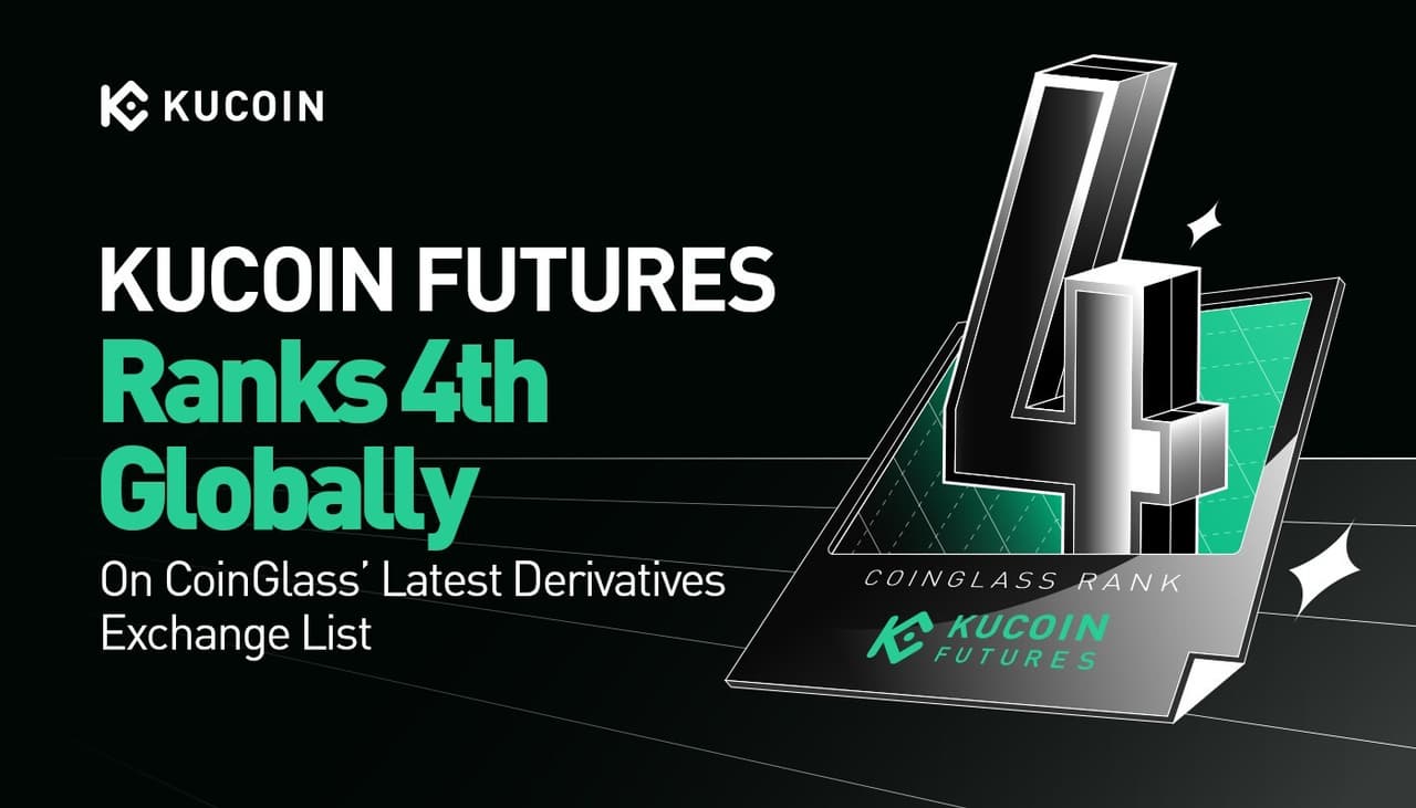 KuCoin Futures Ranks 4th Globally on CoinGlass' Latest Derivatives Exchange List