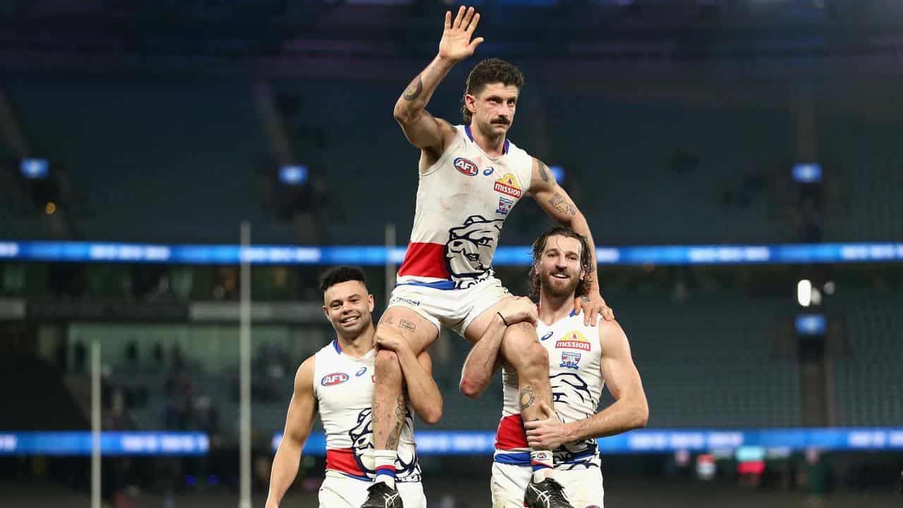 Bulldogs crash Kangaroos' party as Liberatore stars