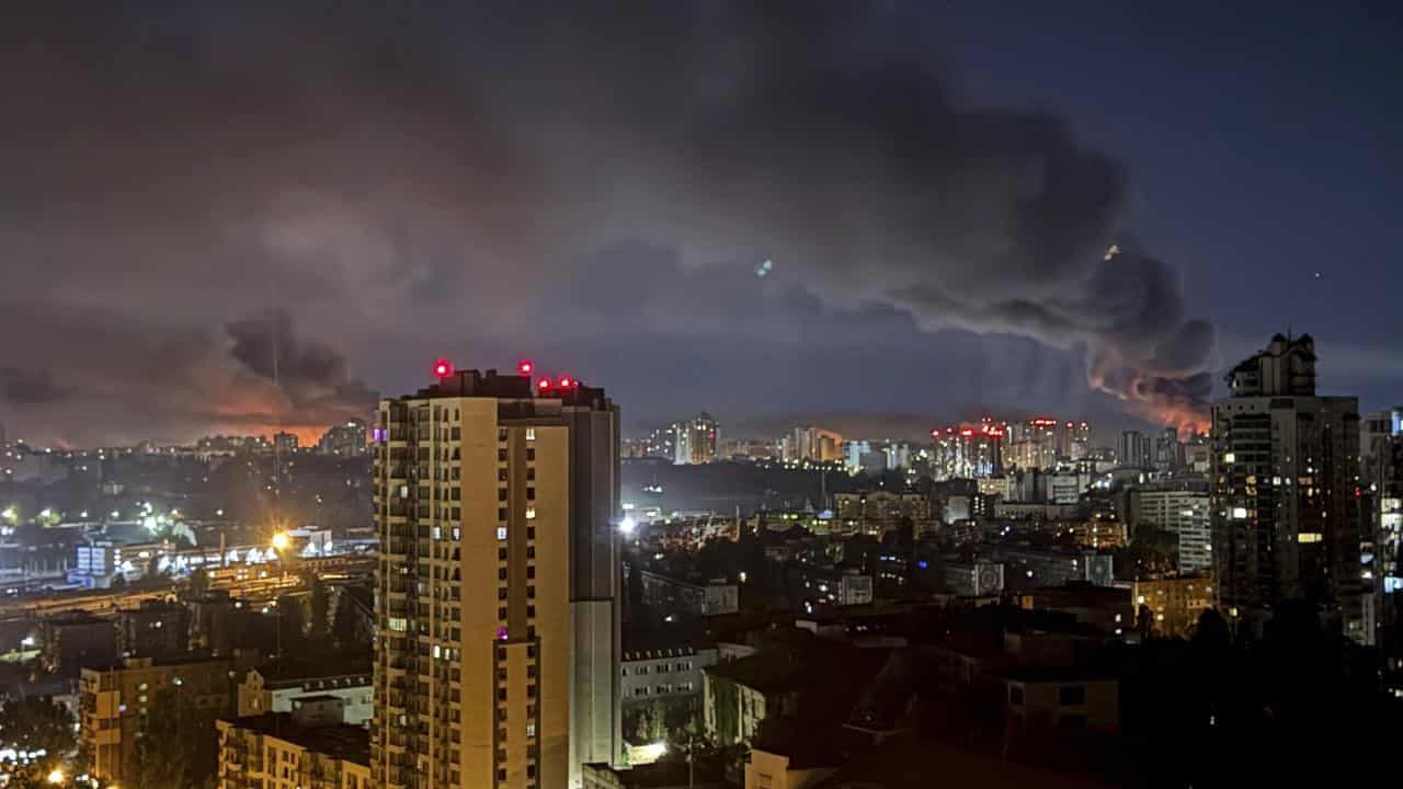 Russia pounds Kyiv with largest drone attack of the war