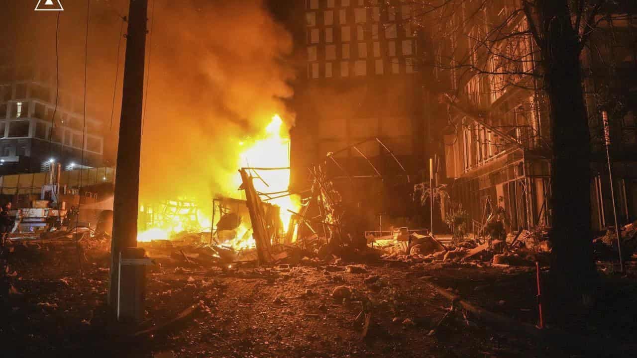 Drones pound Ukraine as Russia transport chief sacked