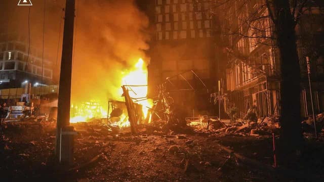 Drones pound Ukraine as Russia transport chief sacked