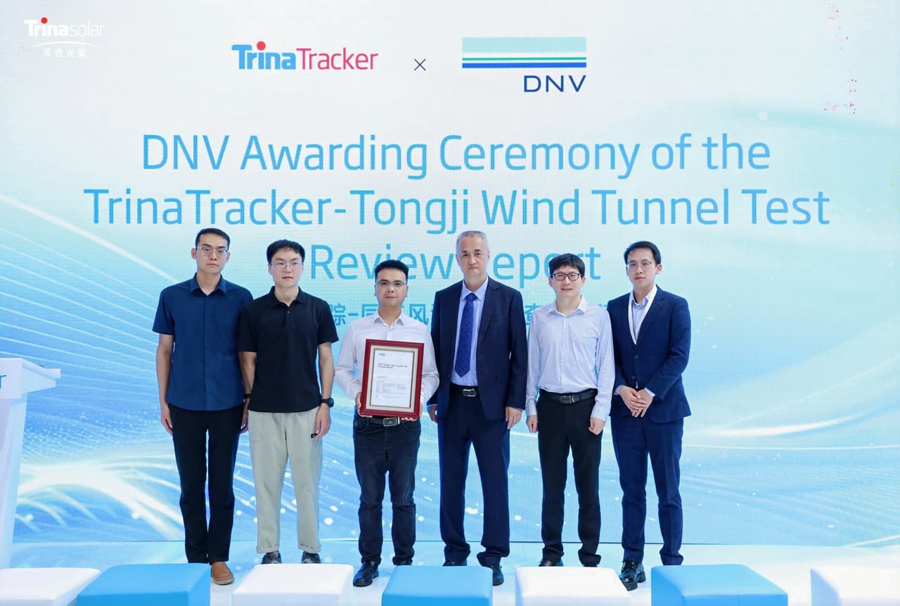 TrinaTracker Receives the first Wind Tunnel Test Technical Review Report in China by DNV