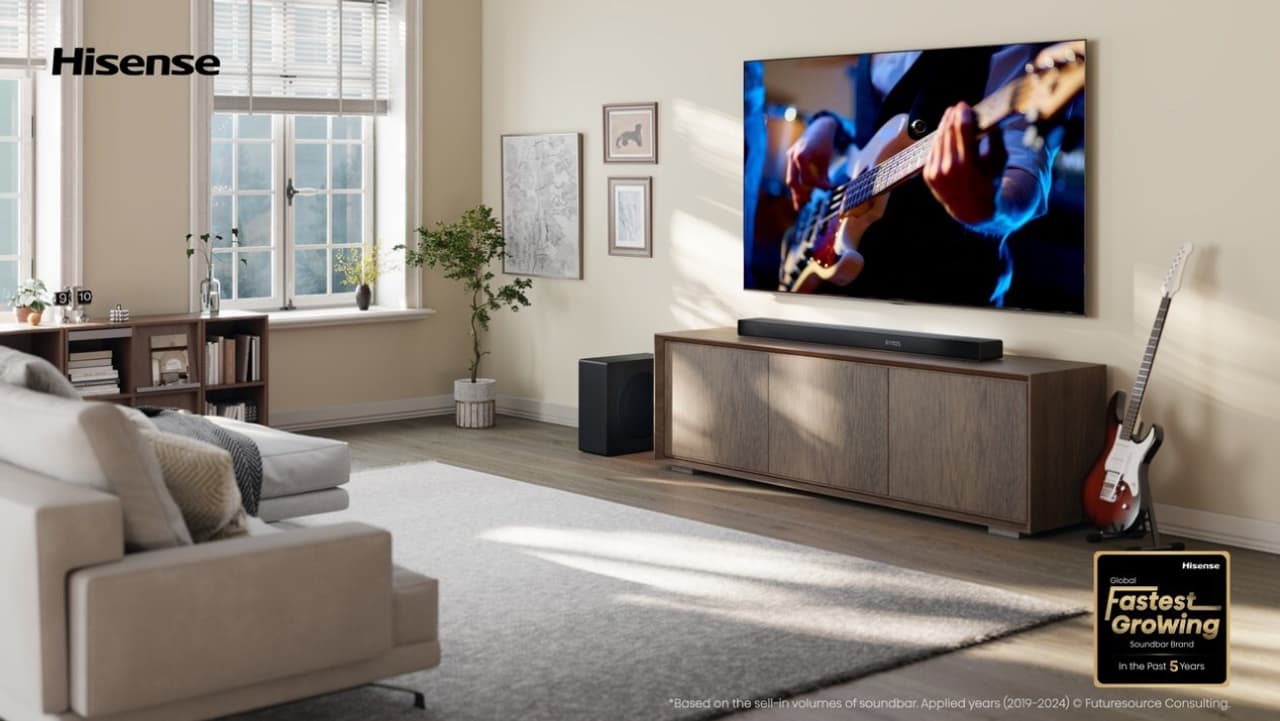 Hisense named global fastest growing soundbar brand in the past 5 years