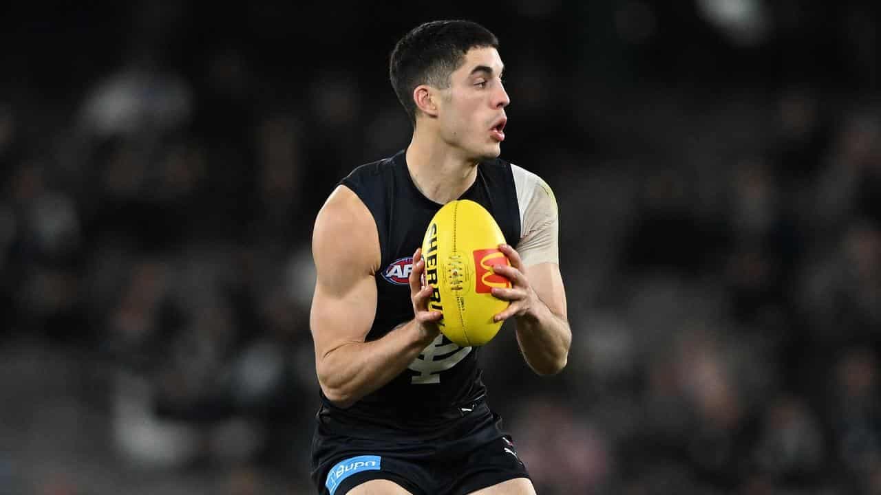 Blues onballer falls foul of umpire contact crackdown