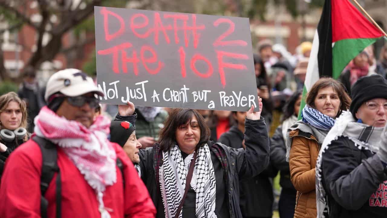 Pro-Palestine protesters defiant as crackdown looms